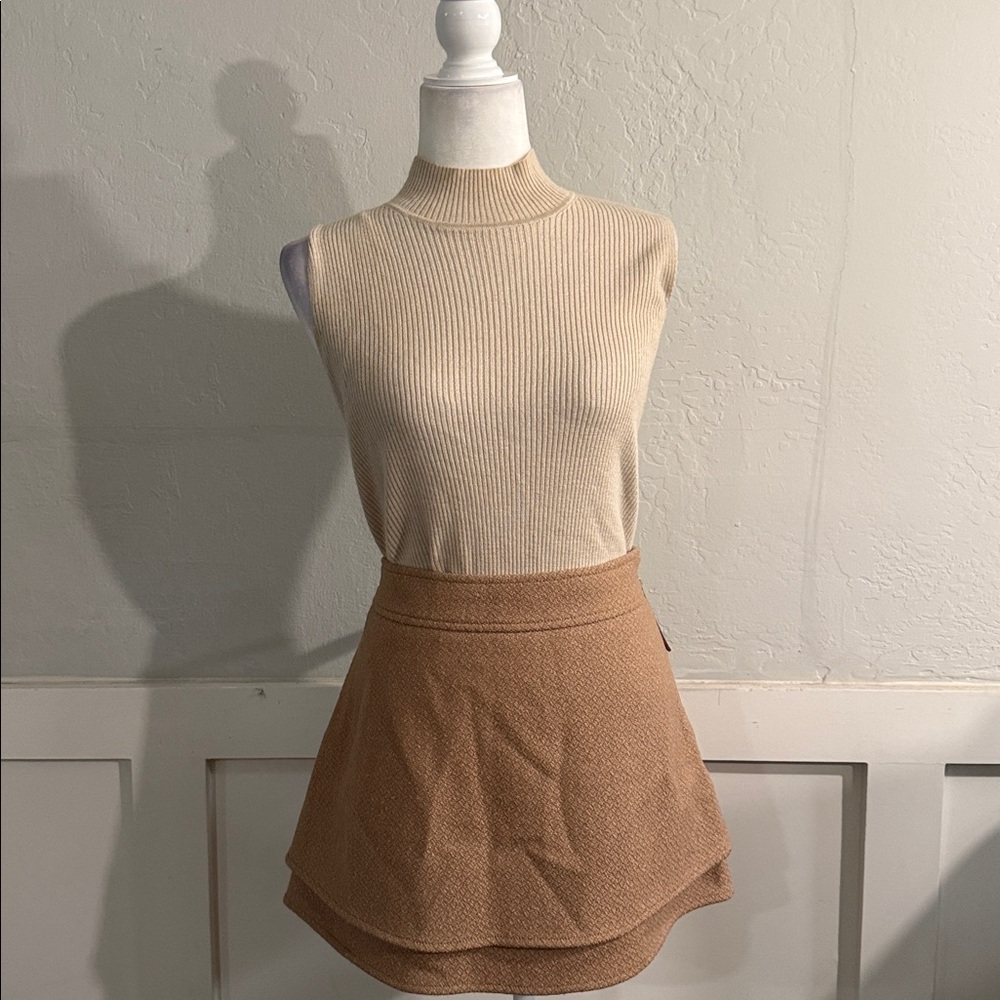 Rachel Zoe tan skirt